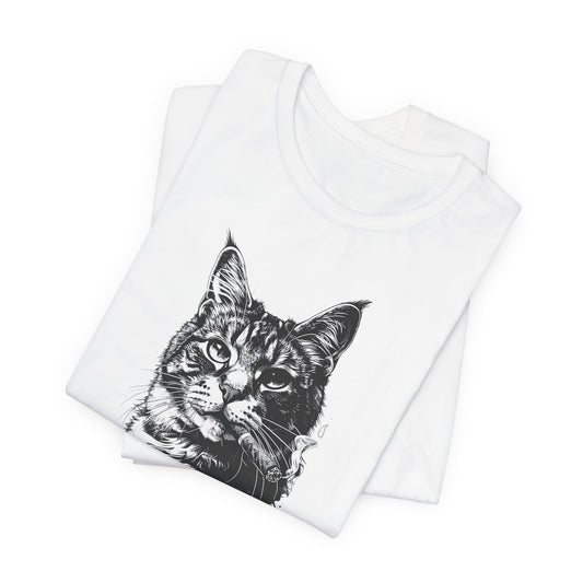 Boss Cat T-Shirt – Smoking Cat with Sunglasses Unisex T-Shirt