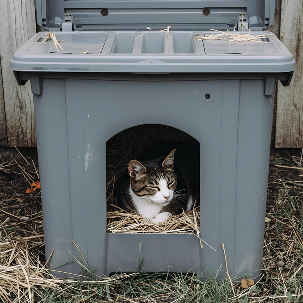 DIY Cat Shelter: How to Build a Warm Winter Home for Stray Cats Using Storage Bins