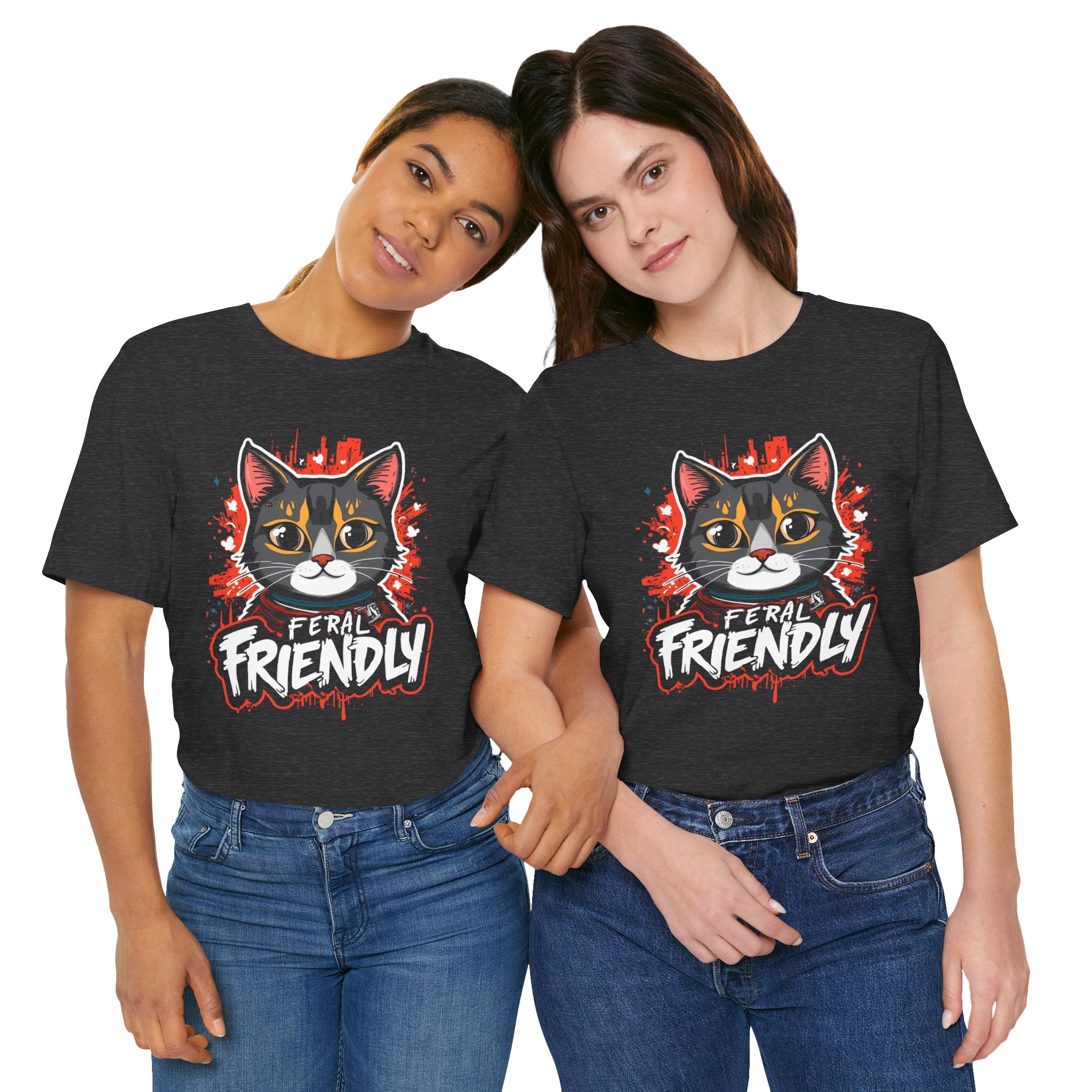 Feral Friendly (Battle-Ready Calico Edition) Unisex T-Shirt