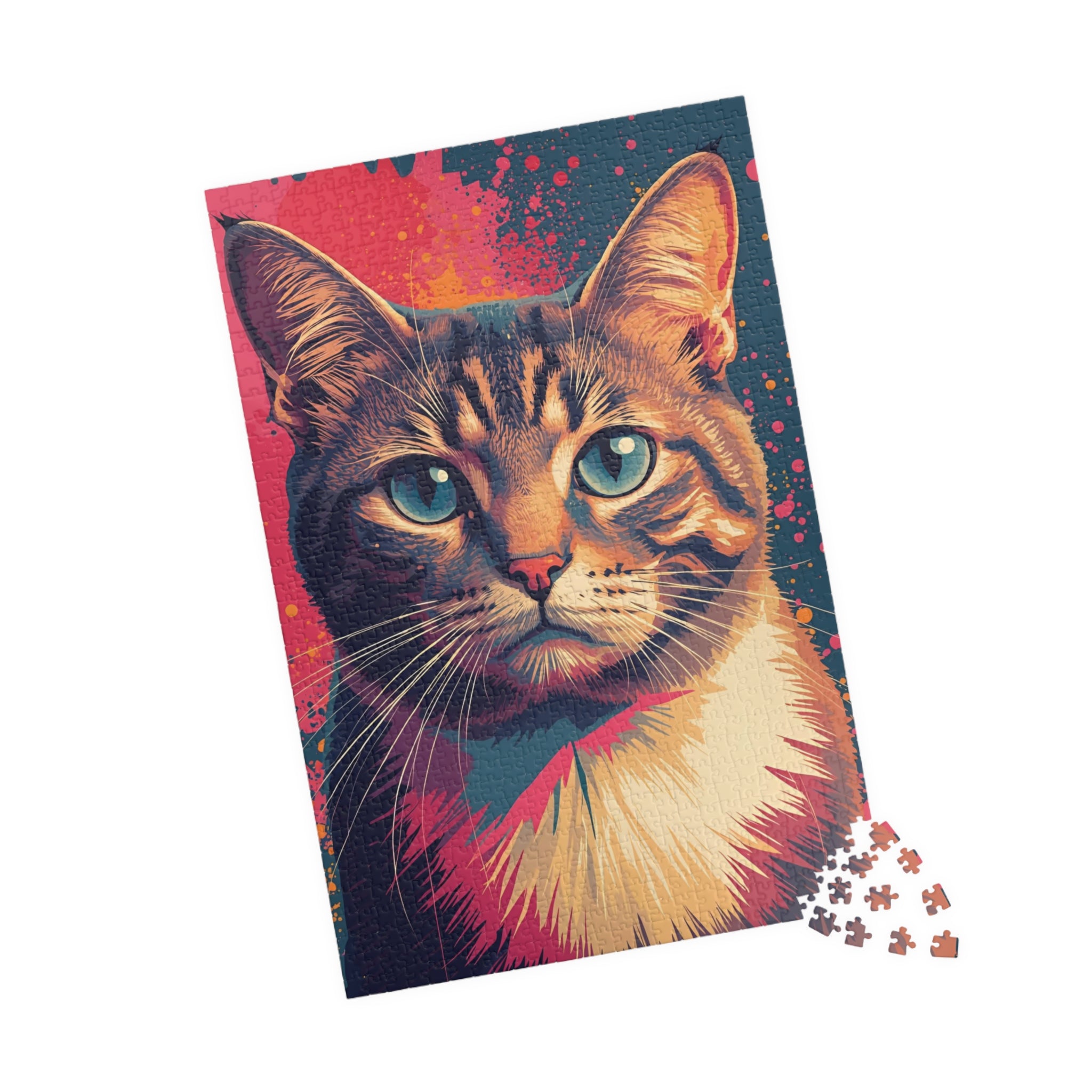 Psychedelic Tabby Cat Puzzle