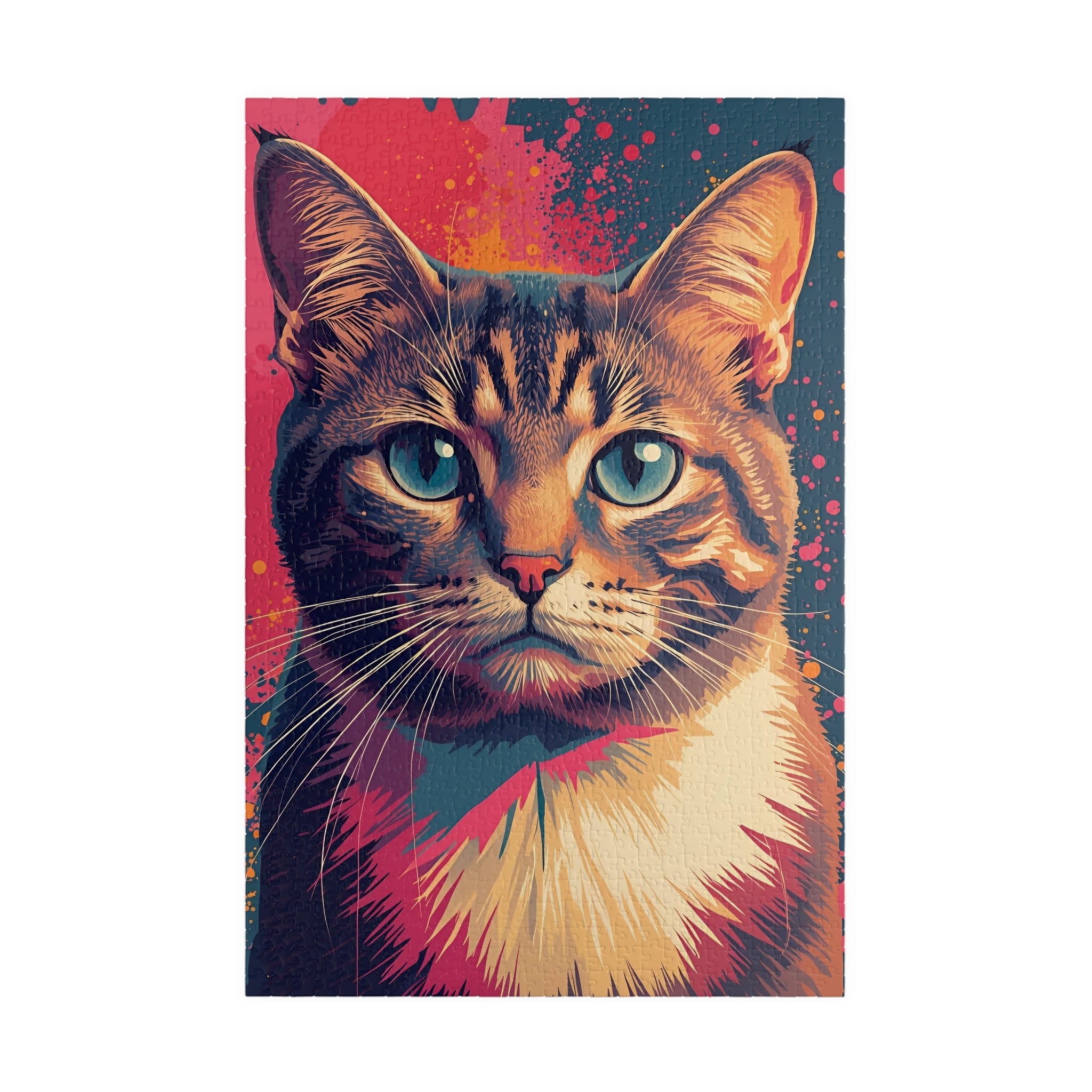 Psychedelic Tabby Cat Puzzle
