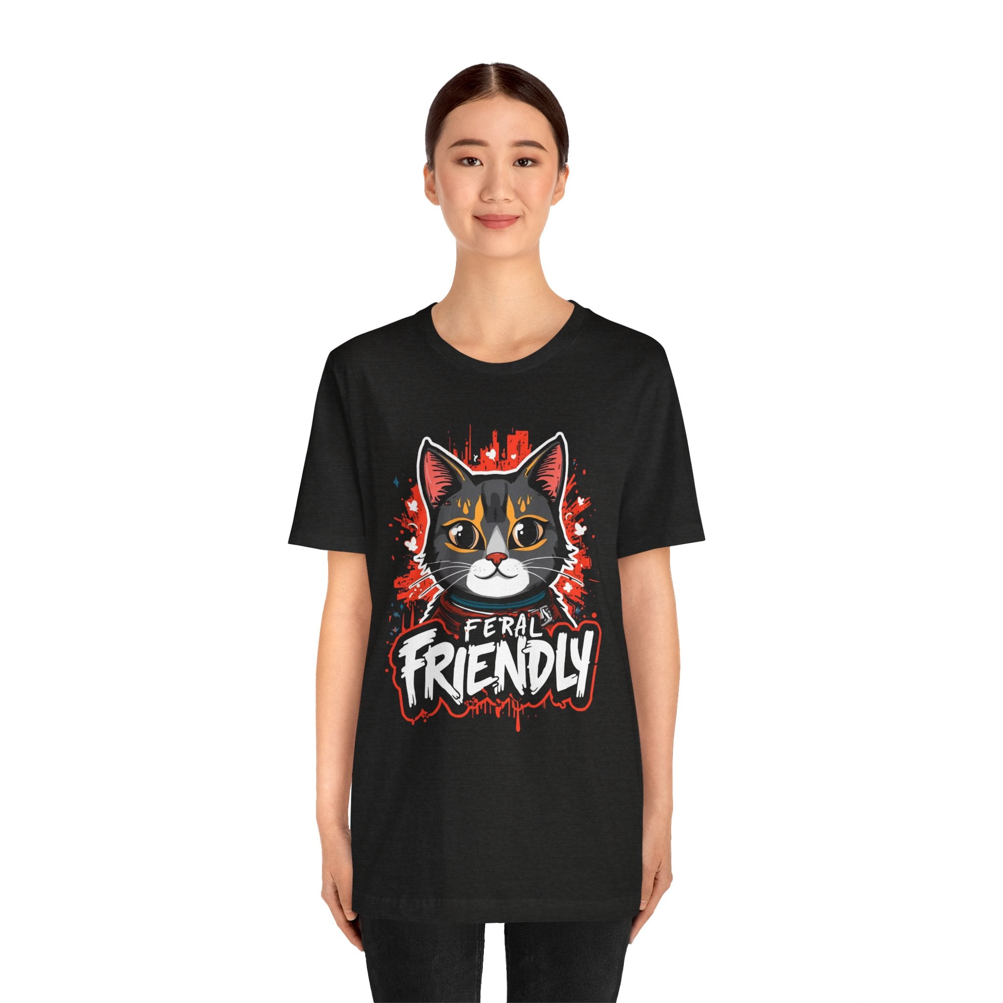 Feral Friendly (Battle-Ready Calico Edition) Unisex T-Shirt