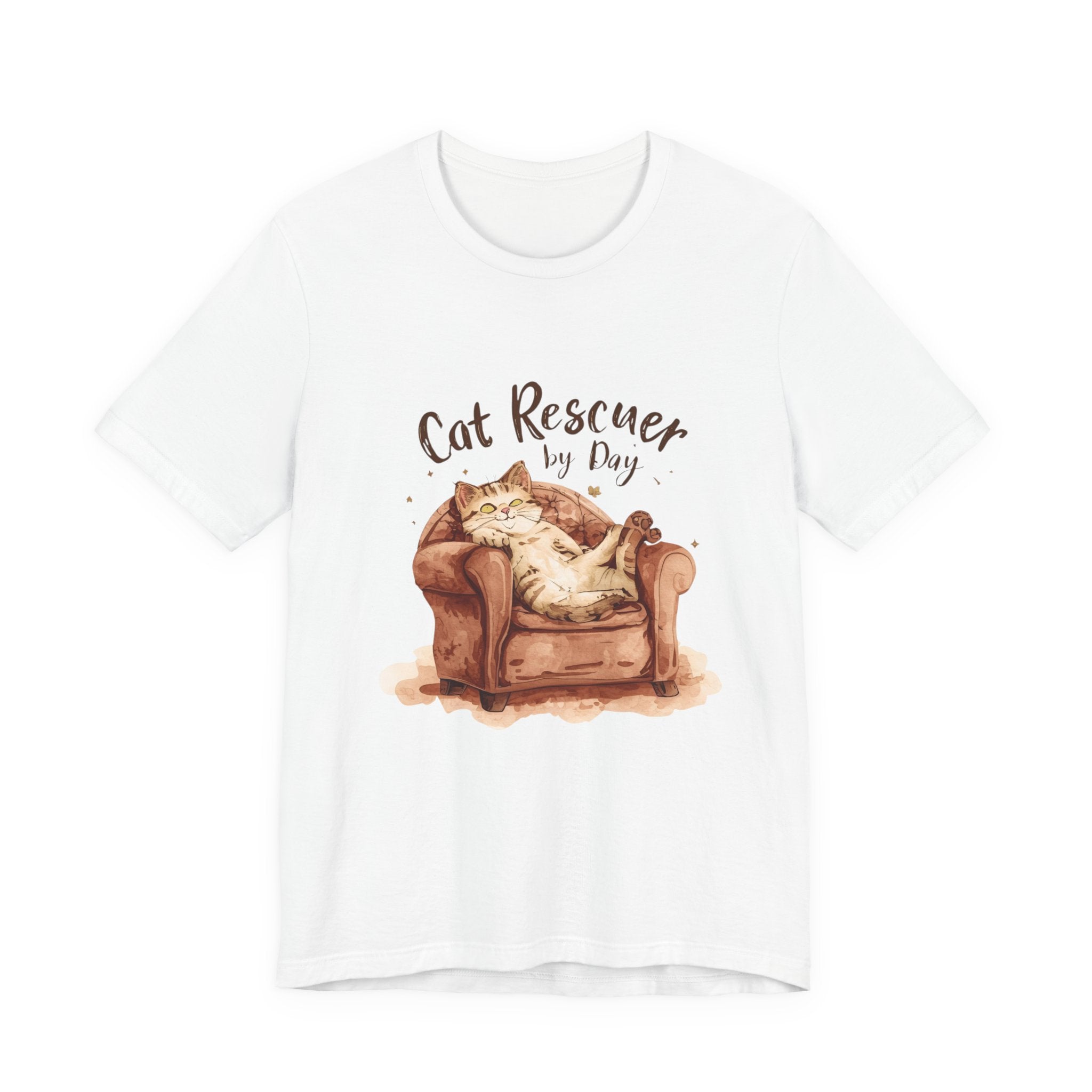 Cat Rescuer by Day, Cuddler by Night Unisex T-Shirt