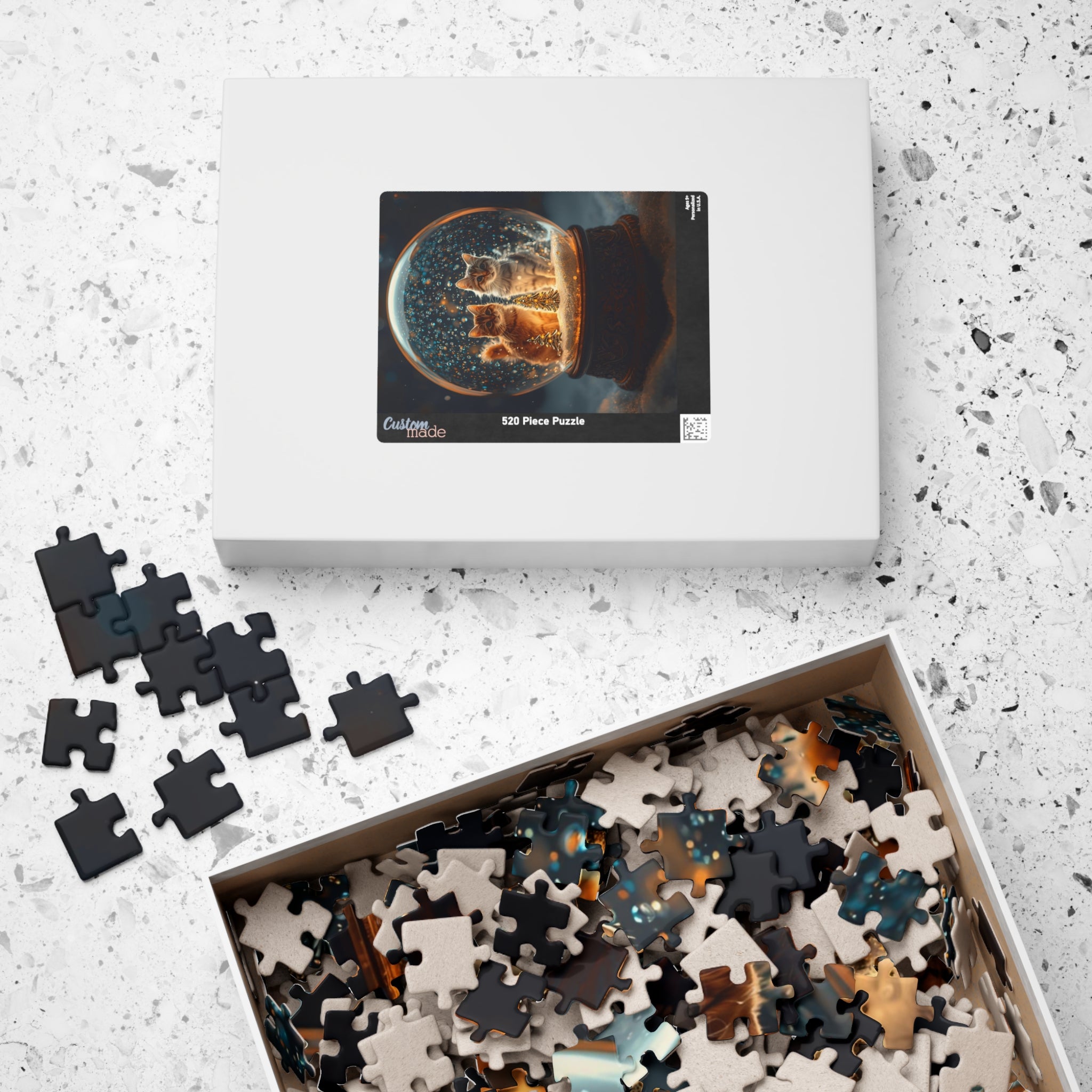 Snow Globe Cats Puzzle – Magical Holiday Cat Jigsaw