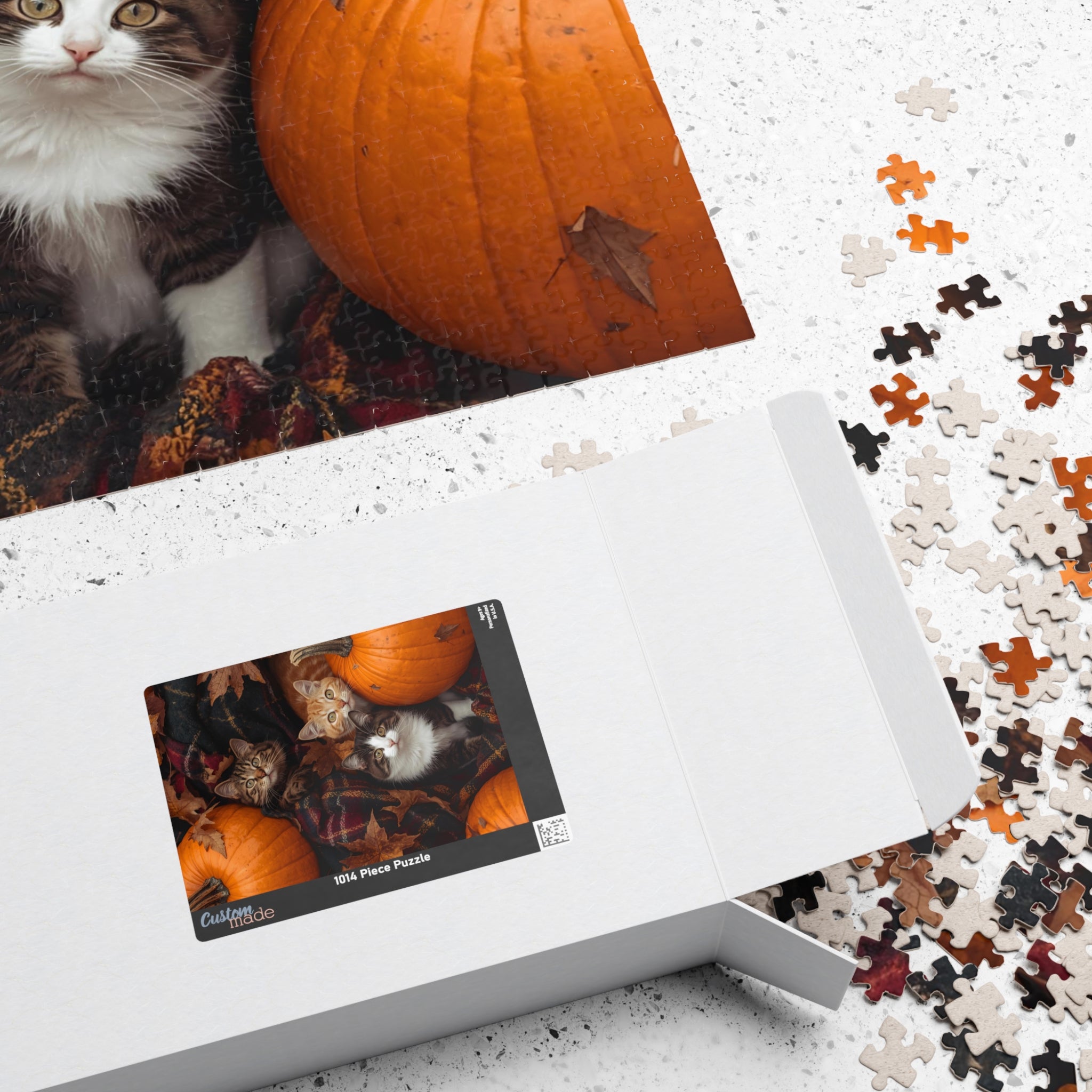 Pumpkin Patch Cats Puzzle – Fall Cat Jigsaw for Autumn Lovers