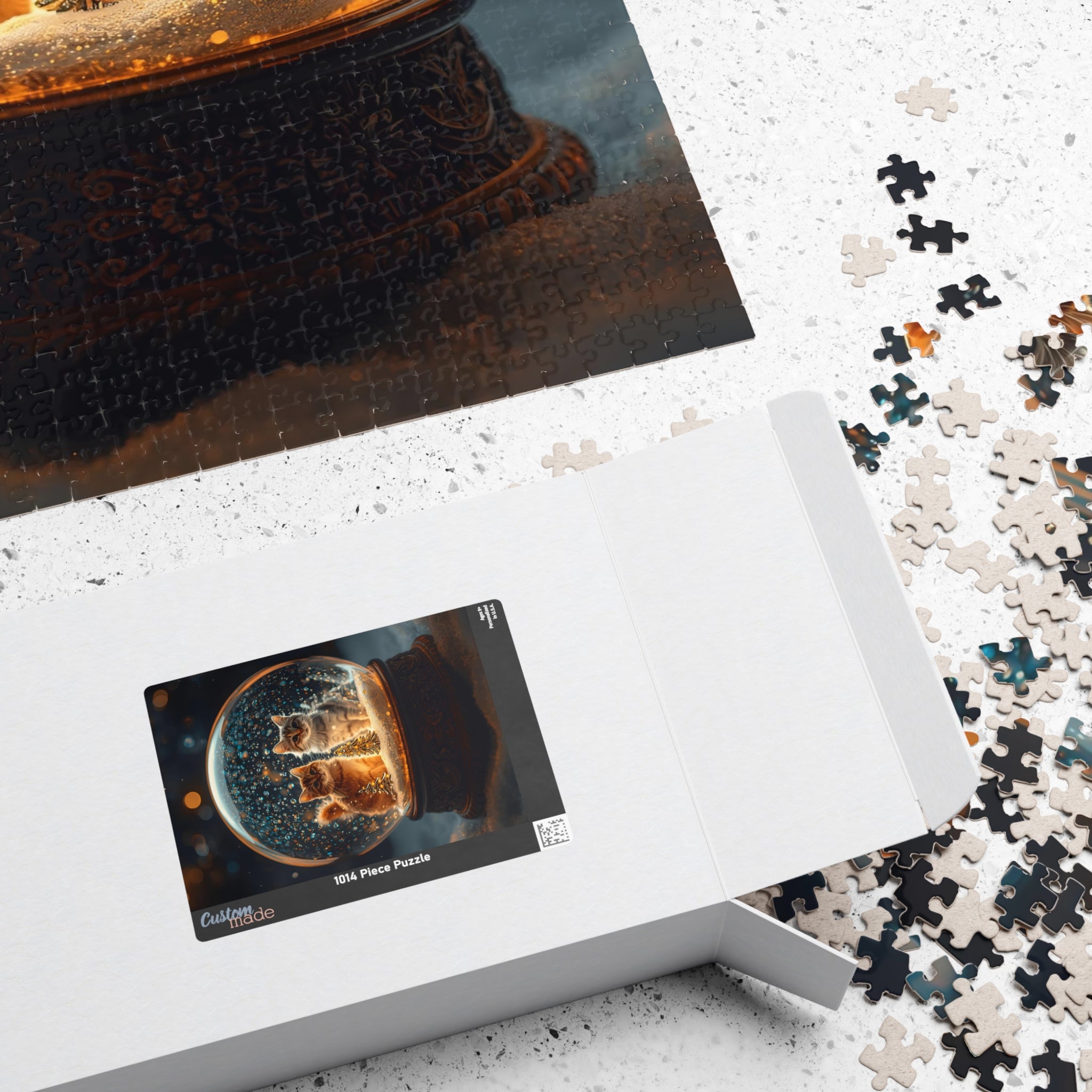 Snow Globe Cats Puzzle – Magical Holiday Cat Jigsaw
