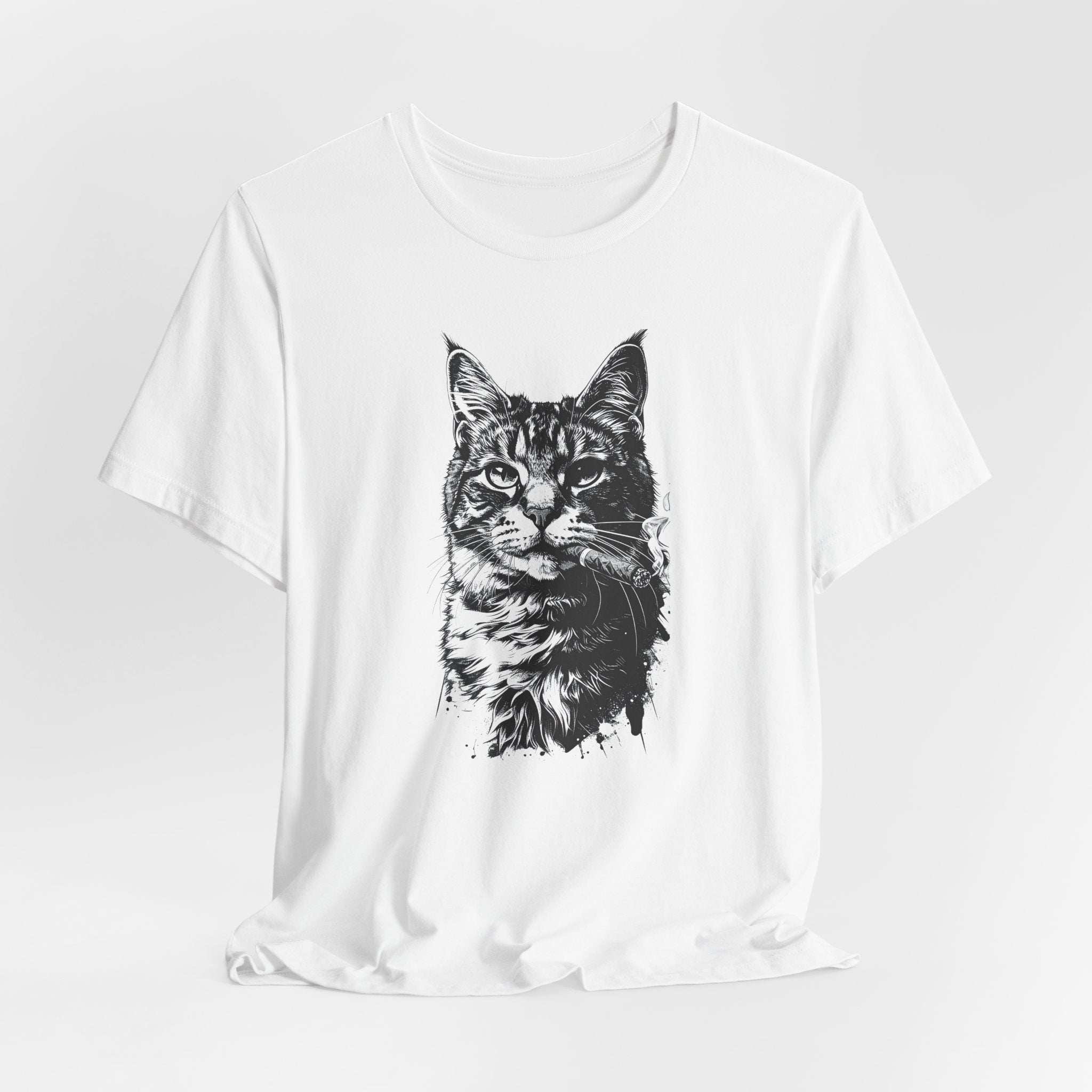 Boss Cat T-Shirt – Smoking Cat with Sunglasses Unisex T-Shirt