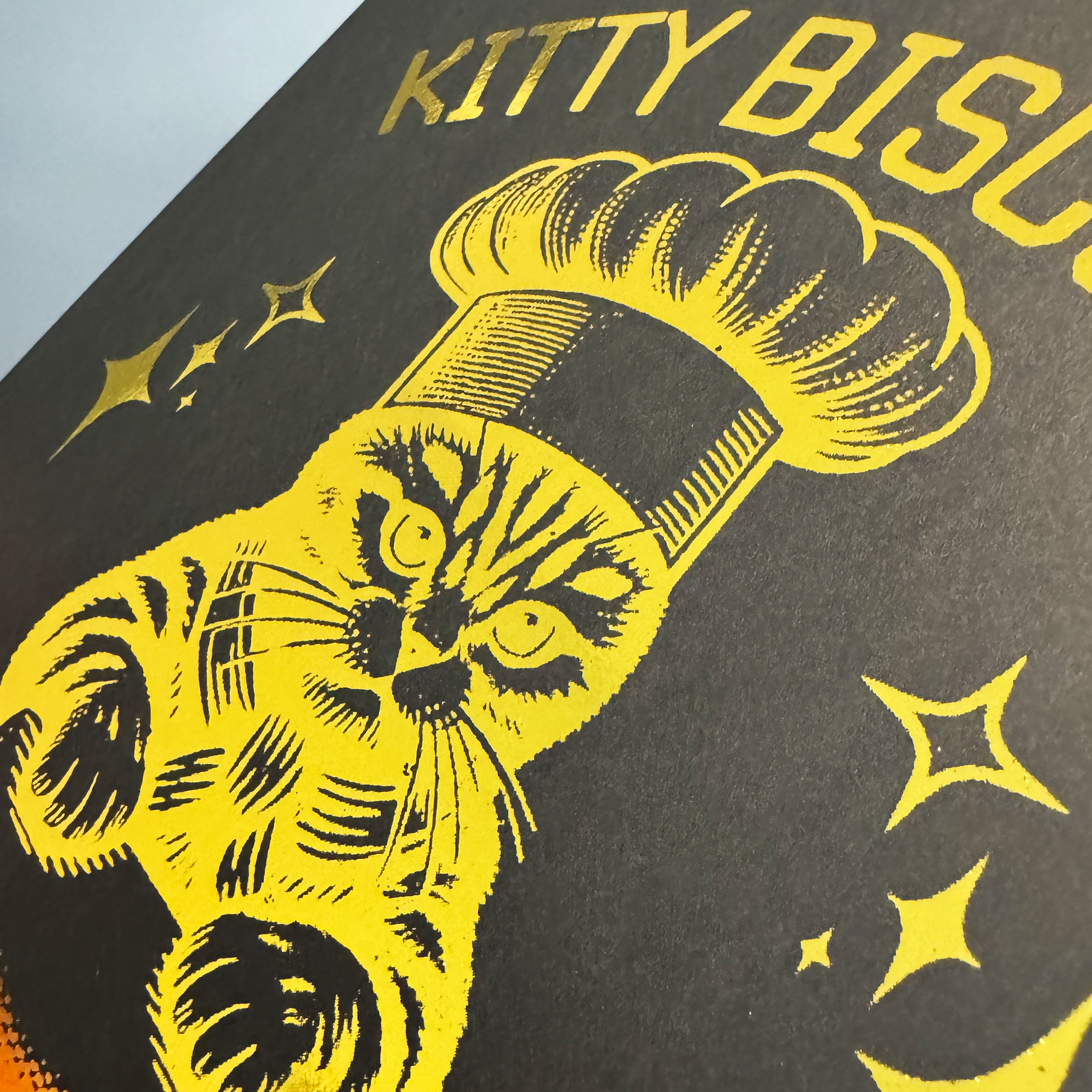 Kitty Biscuits Bakery - Handmade Foil Wall Art